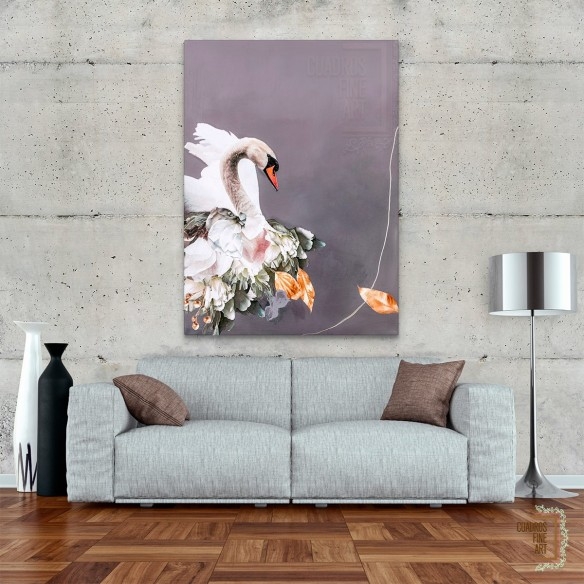 Oro de cisne 1 | Giclée Cisne | Cuadros Fine Art
