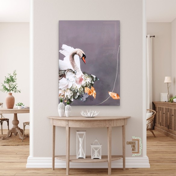 Oro de cisne 1 | Giclée Cisne | Cuadros Fine Art