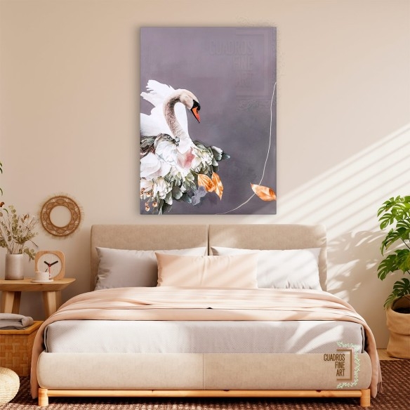 Oro de cisne 1 | Giclée Cisne | Cuadros Fine Art