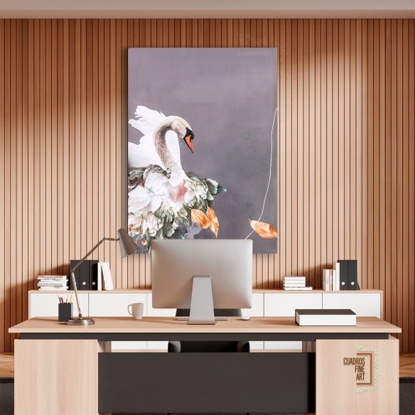 Oro de cisne 1 | Giclée Cisne | Cuadros Fine Art