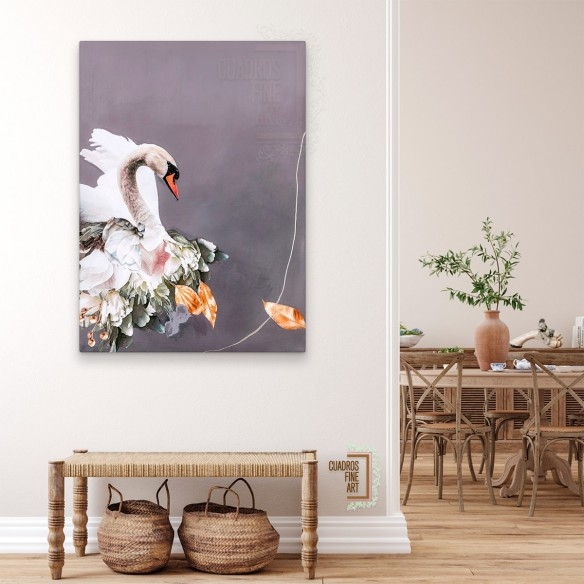 Oro de cisne 1 | Giclée Cisne | Cuadros Fine Art