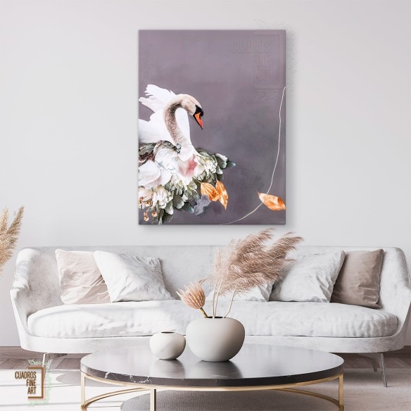 Oro de cisne 1 | Giclée Cisne | Cuadros Fine Art