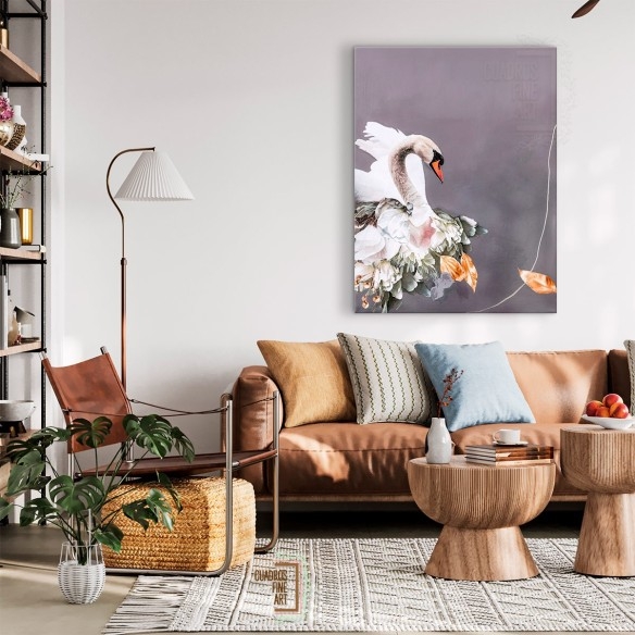 Oro de cisne 1 | Giclée Cisne | Cuadros Fine Art
