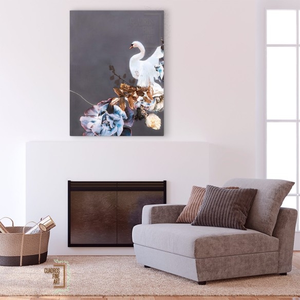 Oro de cisne 2 | Cuadro fine art Animales | Cuadros Fine Art