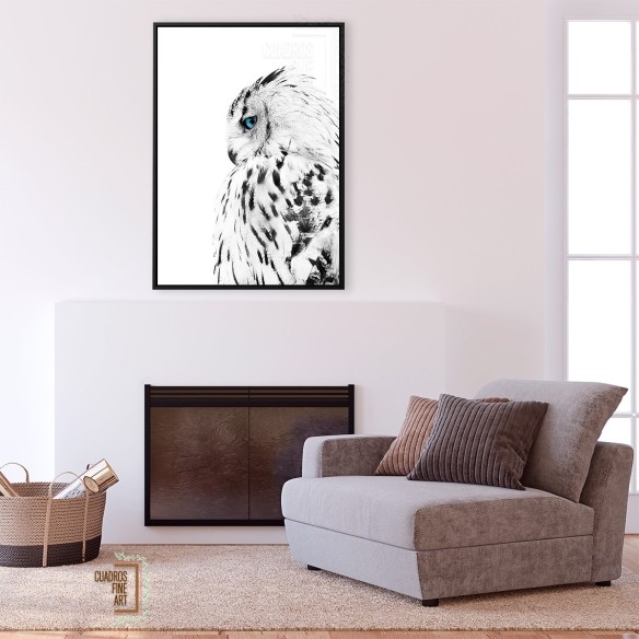 Búho blanco | Giclée Fine Art | Cuadros Fine Art