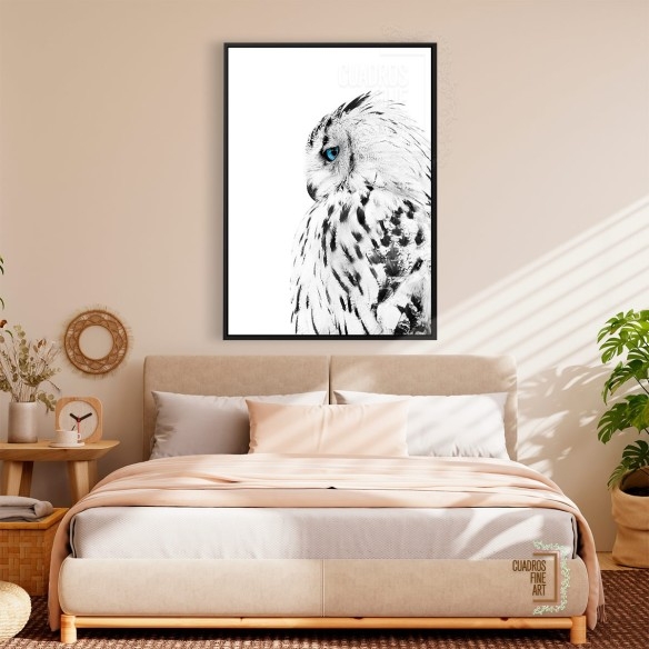 Búho blanco | Giclée Fine Art | Cuadros Fine Art