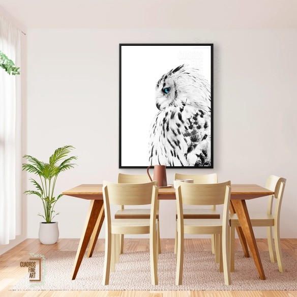 Búho blanco | Giclée Fine Art | Cuadros Fine Art