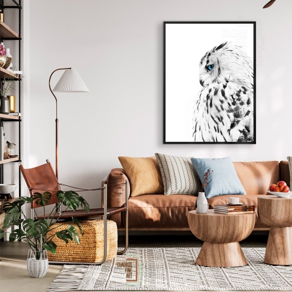 Búho blanco | Giclée Fine Art | Cuadros Fine Art