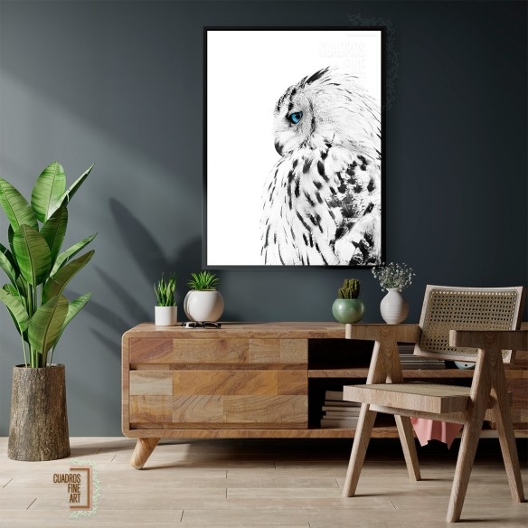 Búho blanco | Giclée Fine Art | Cuadros Fine Art