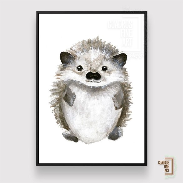 Pequeño erizo | Arte infantil | Cuadros Fine Art