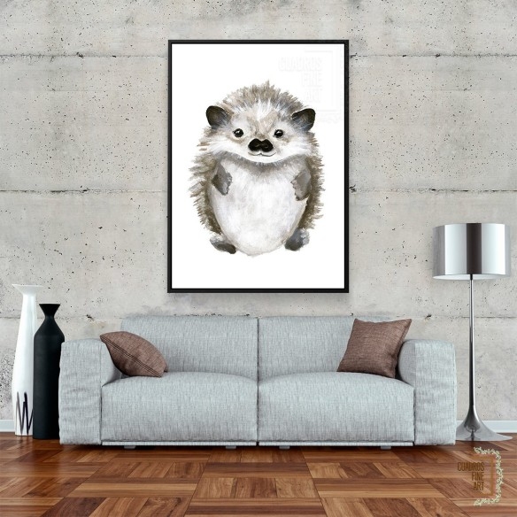 Pequeño erizo | Arte infantil | Cuadros Fine Art