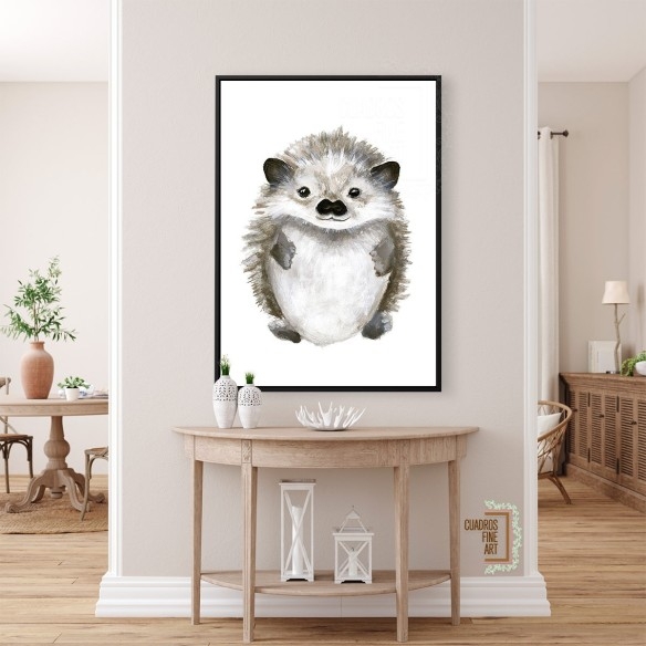 Pequeño erizo | Arte infantil | Cuadros Fine Art