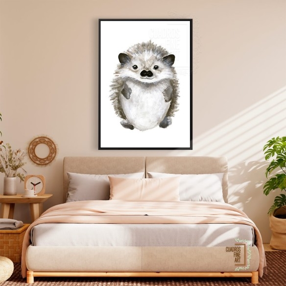 Pequeño erizo | Arte infantil | Cuadros Fine Art