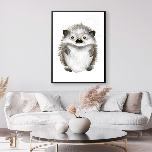 Pequeño erizo | Arte infantil | Cuadros Fine Art