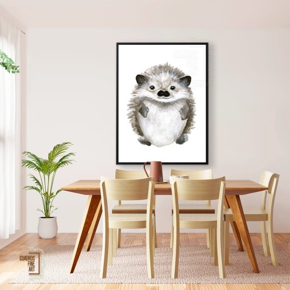 Pequeño erizo | Arte infantil | Cuadros Fine Art