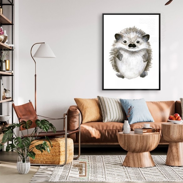 Pequeño erizo | Arte infantil | Cuadros Fine Art