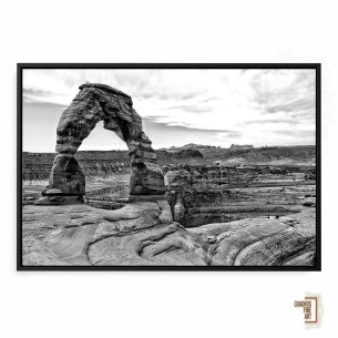 Arcos del Desierto I | Cuadro Paisaje Blanco y Negro