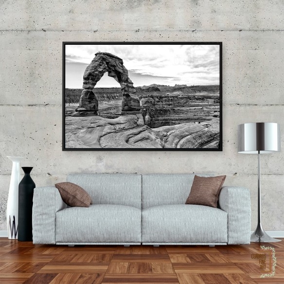 Arcos del Desierto I | Cuadro Paisaje Blanco y Negro