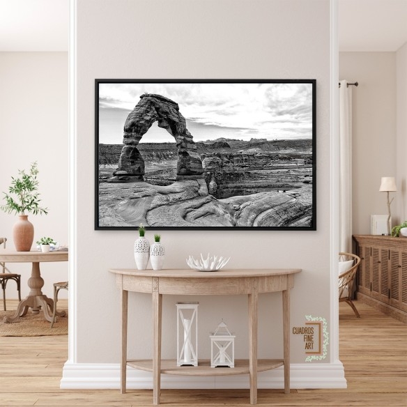 Arcos del Desierto I | Cuadro Paisaje Blanco y Negro