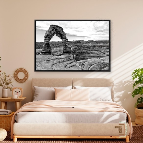 Arcos del Desierto I | Cuadro Paisaje Blanco y Negro