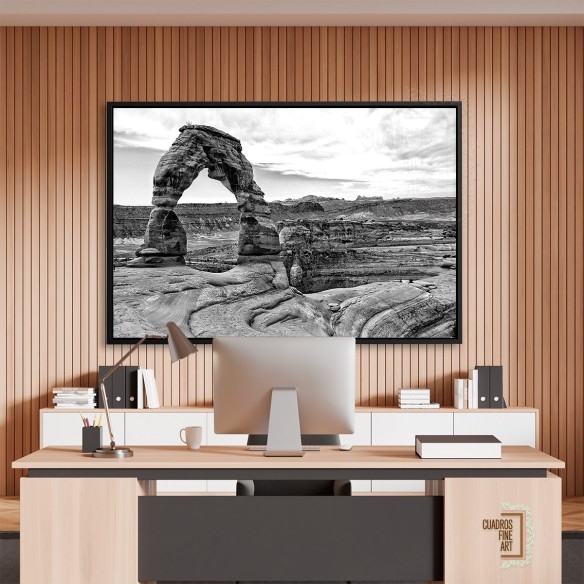 Arcos del Desierto I | Cuadro Paisaje Blanco y Negro