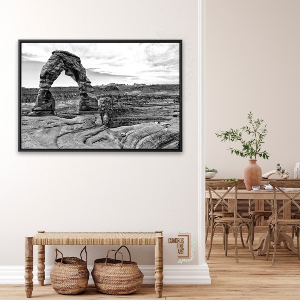 Arcos del Desierto I | Cuadro Paisaje Blanco y Negro