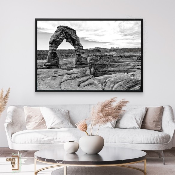 Arcos del Desierto I | Cuadro Paisaje Blanco y Negro