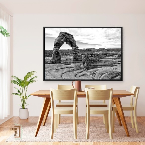 Arcos del Desierto I | Cuadro Paisaje Blanco y Negro