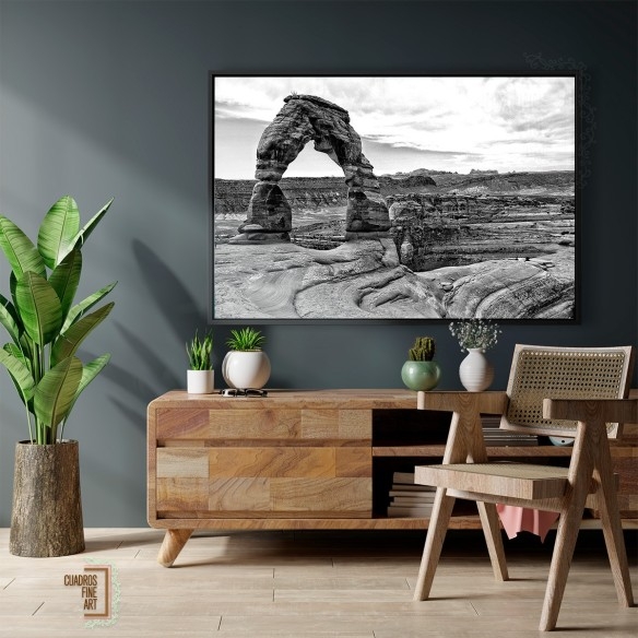 Arcos del Desierto I | Cuadro Paisaje Blanco y Negro