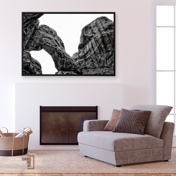 Arcos del Desierto III | Cuadro Fotografía B/N | Cuadros FA