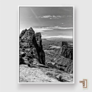 Tierras del Cañón VII | Cuadro blanco y negro | Cuadros FA 2