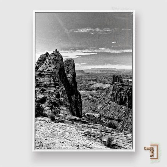 Tierras del Cañón VII | Cuadro blanco y negro | Cuadros FA