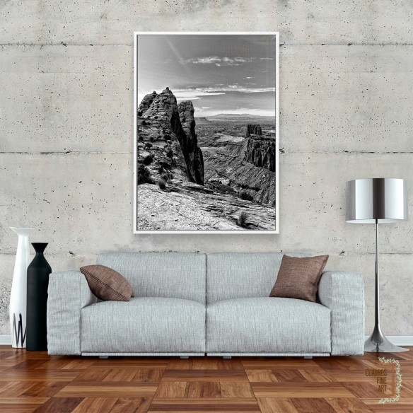 Tierras del Cañón VII | Cuadro blanco y negro | Cuadros FA