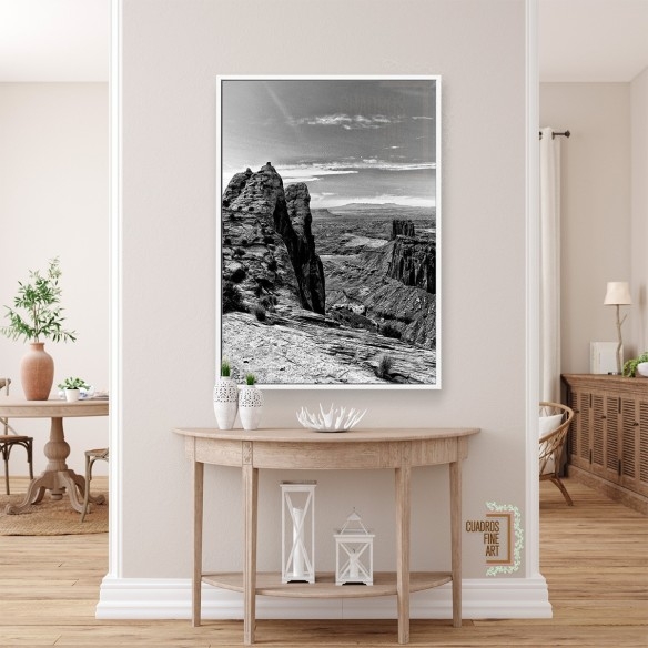 Tierras del Cañón VII | Cuadro blanco y negro | Cuadros FA