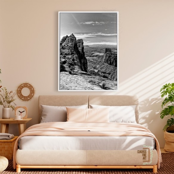 Tierras del Cañón VII | Cuadro blanco y negro | Cuadros FA