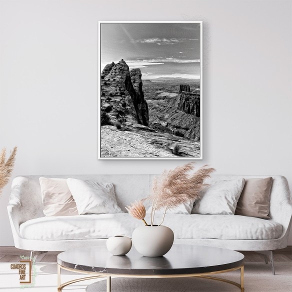 Tierras del Cañón VII | Cuadro blanco y negro | Cuadros FA
