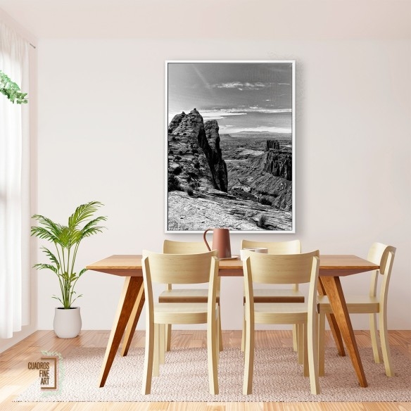 Tierras del Cañón VII | Cuadro blanco y negro | Cuadros FA