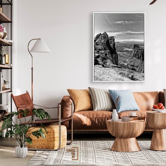 Tierras del Cañón VII | Cuadro blanco y negro | Cuadros FA