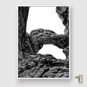 Arcos del Desierto VI | Cuadro Paisaje Blanco y Negro | Fine Art