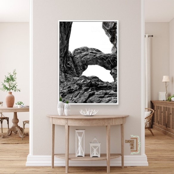 Arcos del Desierto VI | Cuadro Paisaje Blanco y Negro | Fine Art
