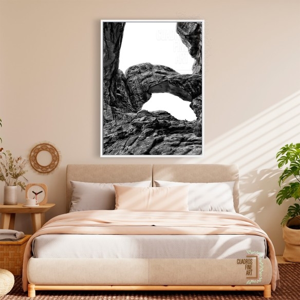 Arcos del Desierto VI | Cuadro Paisaje Blanco y Negro | Fine Art