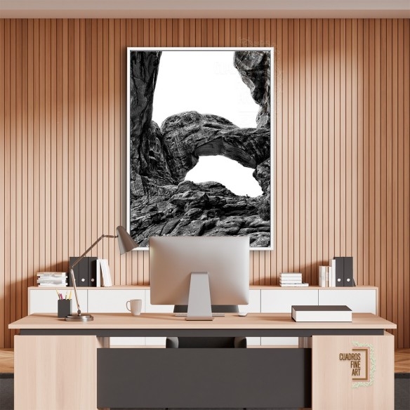 Arcos del Desierto VI | Cuadro Paisaje Blanco y Negro | Fine Art