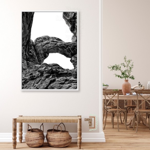 Arcos del Desierto VI | Cuadro Paisaje Blanco y Negro | Fine Art