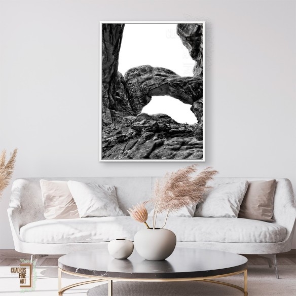 Arcos del Desierto VI | Cuadro Paisaje Blanco y Negro | Fine Art