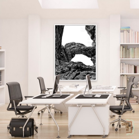 Arcos del Desierto VI | Cuadro Paisaje Blanco y Negro | Fine Art