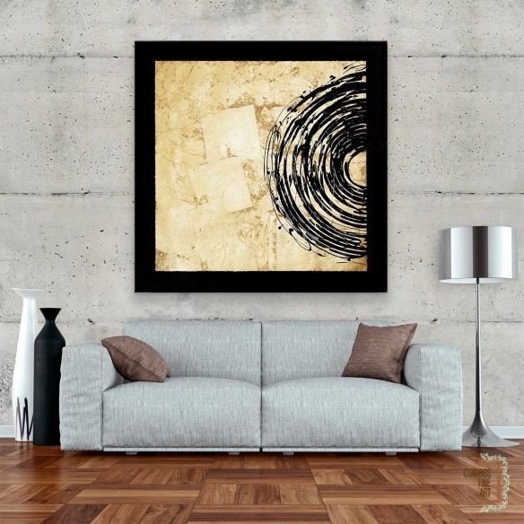 Eclipse Dorado I | Cuadro Abstracto | Cuadros Fine Art