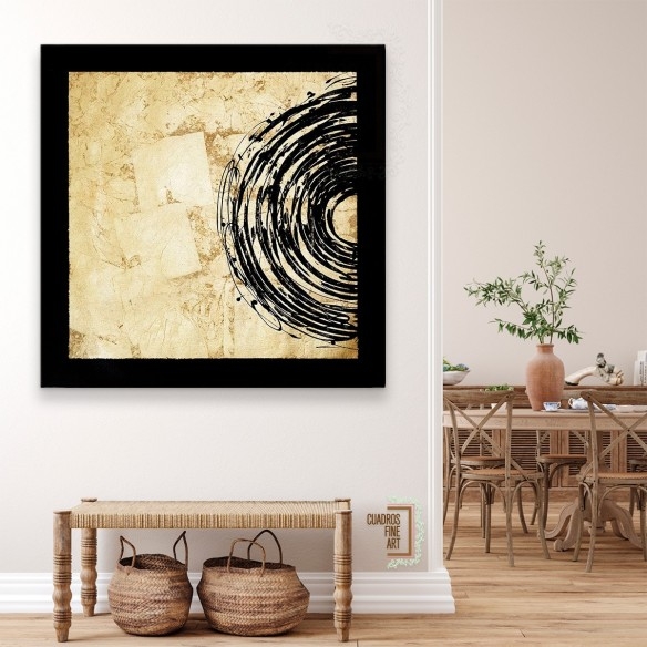 Eclipse Dorado I | Cuadro Abstracto | Cuadros Fine Art