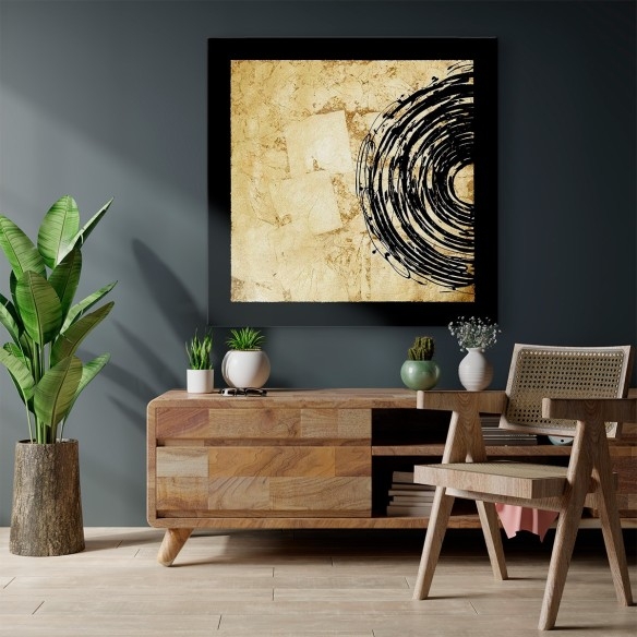 Eclipse Dorado I | Cuadro Abstracto | Cuadros Fine Art