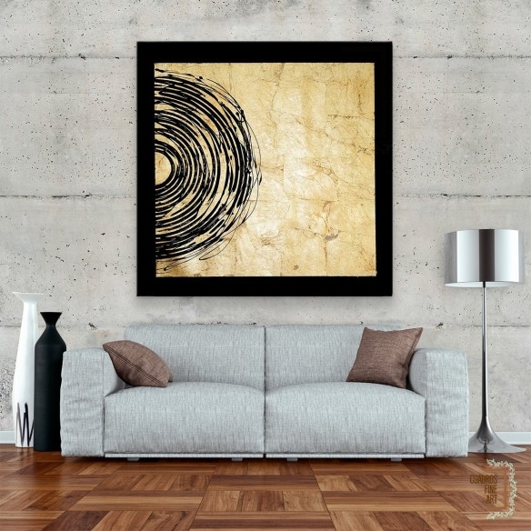 Eclipse Dorado II | Cuadro Abstracto | Cuadros Fine Art