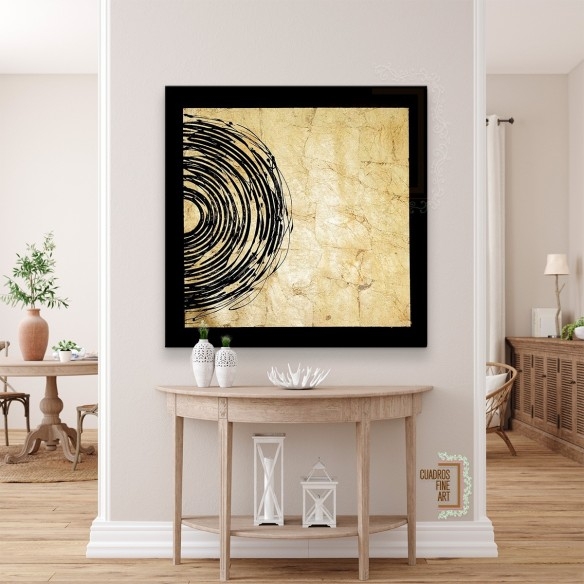 Eclipse Dorado II | Cuadro Abstracto | Cuadros Fine Art